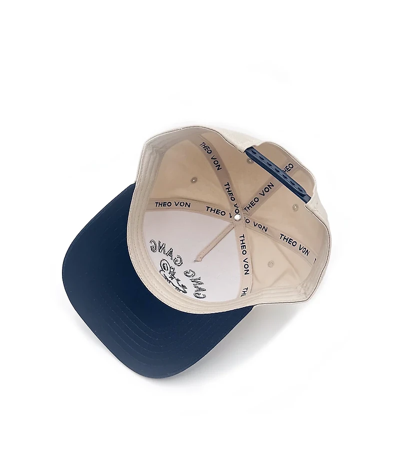 Theo Von Gang Gang Cream & Navy Snapback Hat