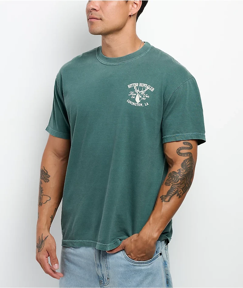 Theo Von Hitter Hunt Club Green T-Shirt