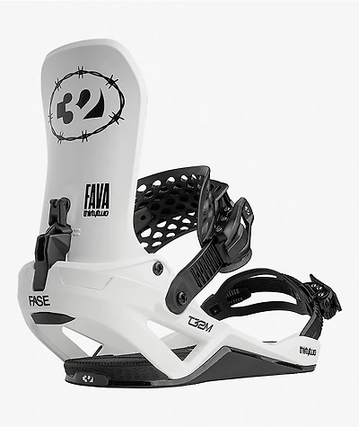 ThirtyTwo Fava T32M Fase® White Snowboard Bindings 2027
