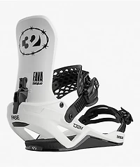 ThirtyTwo Fava T32M Fase® White Snowboard Bindings 2027