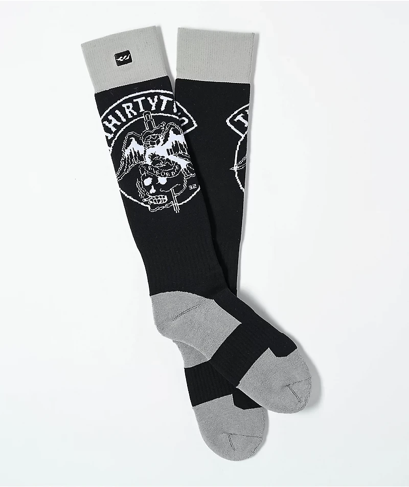 ThirtyTwo Halo Black & White Snowboard Socks