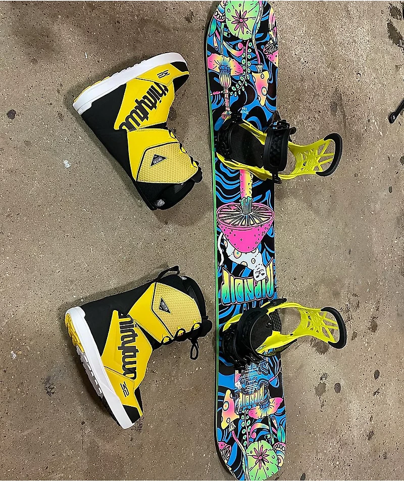 ThirtyTwo Lashed Black & Yellow Snowboard Boots 2021