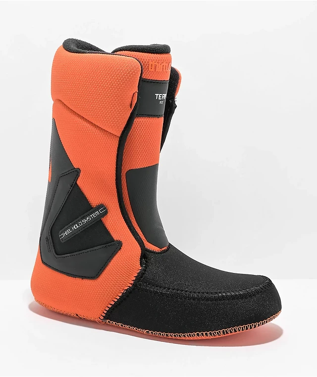 ThirtyTwo Lashed Zeb Powell White Orange Snowboard Boots 2023 at