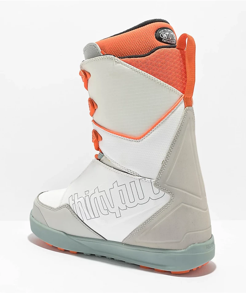 ThirtyTwo Lashed Zeb Powell White & Orange Snowboard Boots 2023