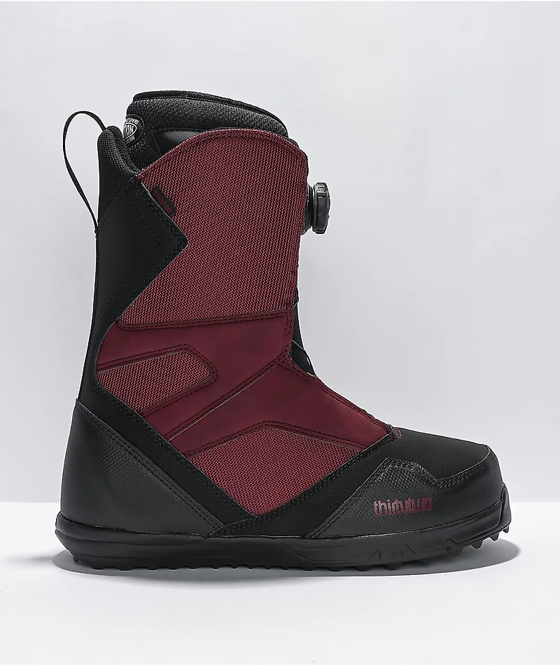 ThirtyTwo STW Burgundy Boa Snowboard Boot 2022