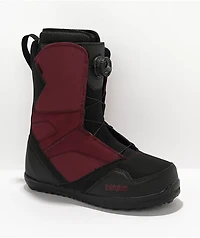 ThirtyTwo STW Burgundy Boa Snowboard Boot 2022