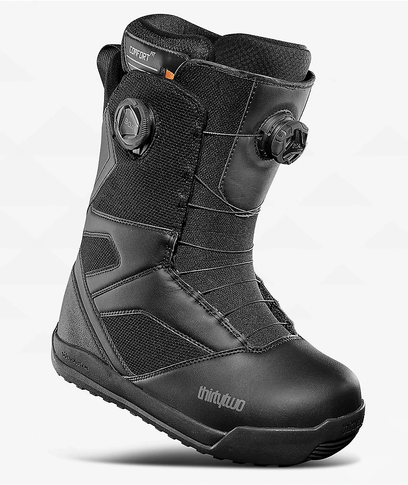 ThirtyTwo STW Double BOA Black Snowboard Boots 2025
