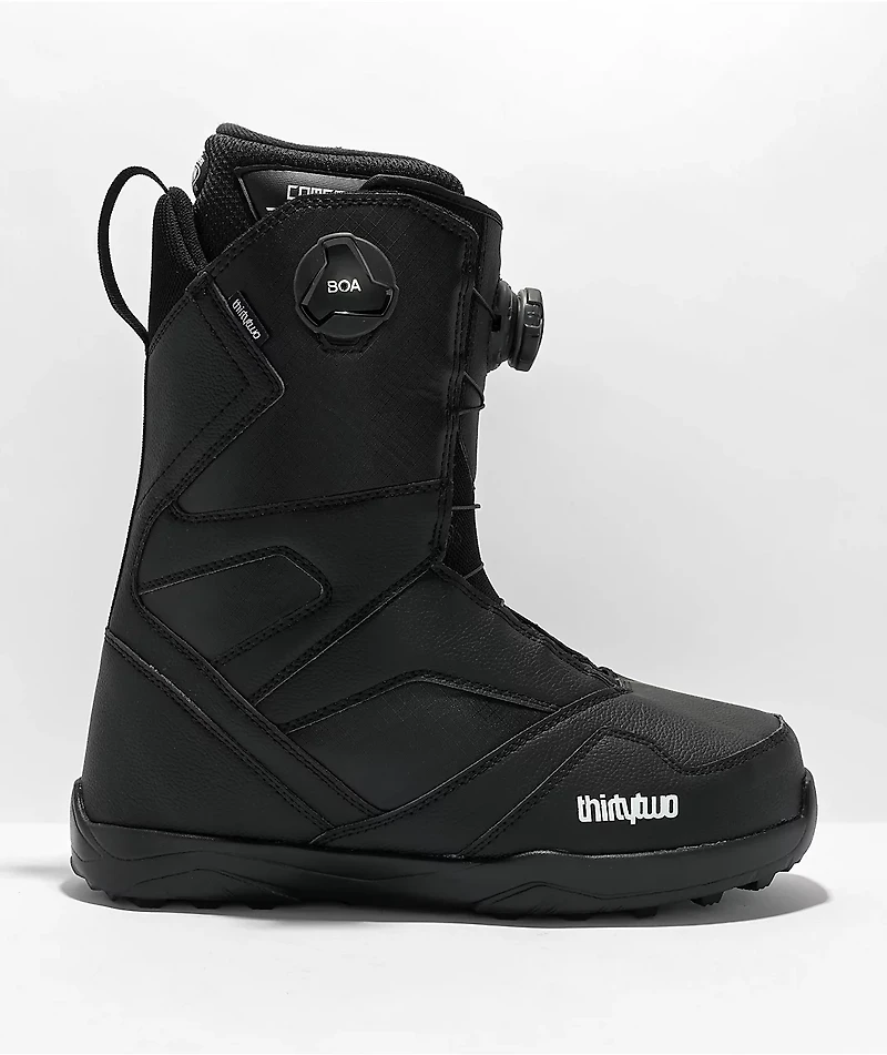 ThirtyTwo STW Double Boa Black Snowboard Boots 2023