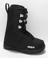 ThirtyTwo Shifty Lace Black & Silver Snowboard Boots 2022