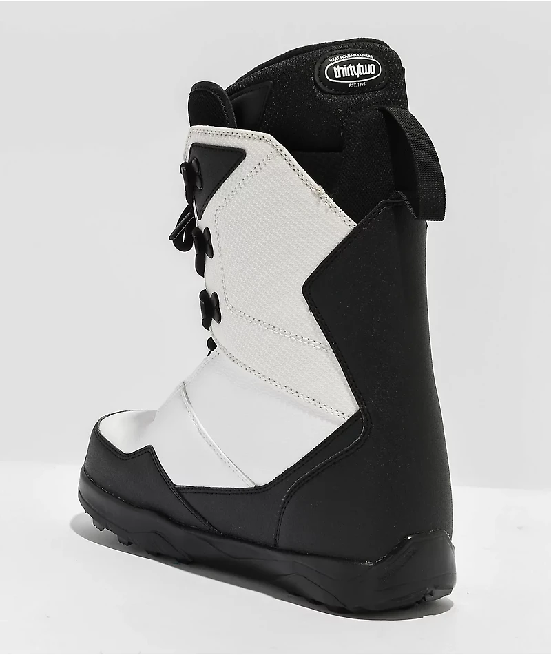 ThirtyTwo Shifty Lace Black & White Snowboard Boots 2024
