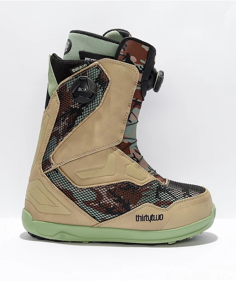 ThirtyTwo TM-2 Double Boa Tan & Camo Snowboard Boots 2022