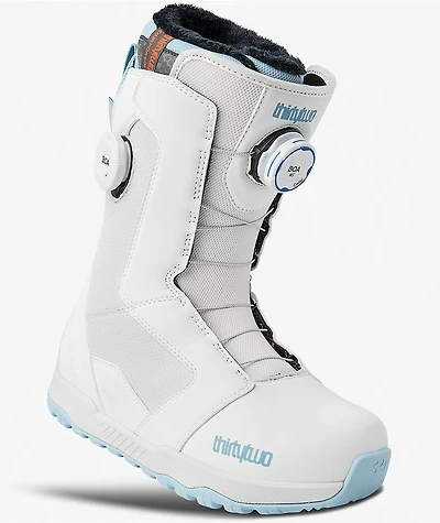 ThirtyTwo Women's STW Double BOA Light Grey Snowboard Boots 2027