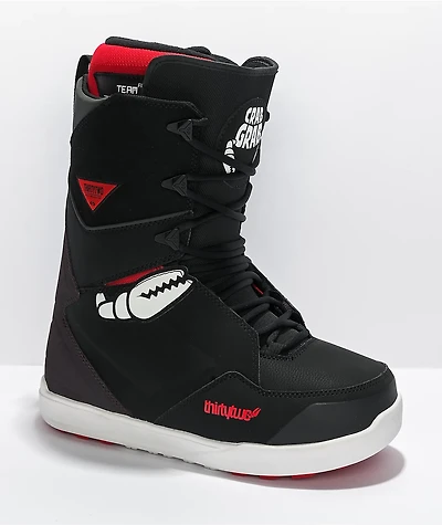 ThirtyTwo x Crab Grab Lashed Black Snowboard Boots 2022