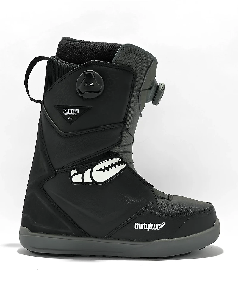 ThirtyTwo x Crab Grab Lashed Double Boa Black Snowboard Boots 2023