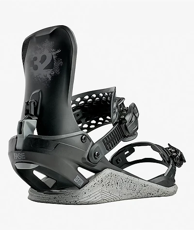 ThirtyTwo x Public Fase® Basin Black & Grey Snowboard Bindings 2027