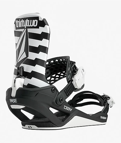 ThirtyTwo x Volcom T32M Fase® Black & White Snowboard Bindings 2027