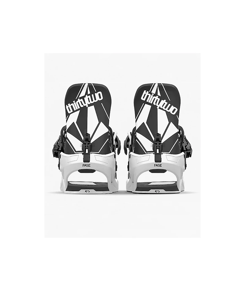 ThirtyTwo x Volcom T32M Fase® White & Black Snowboard Bindings 2026