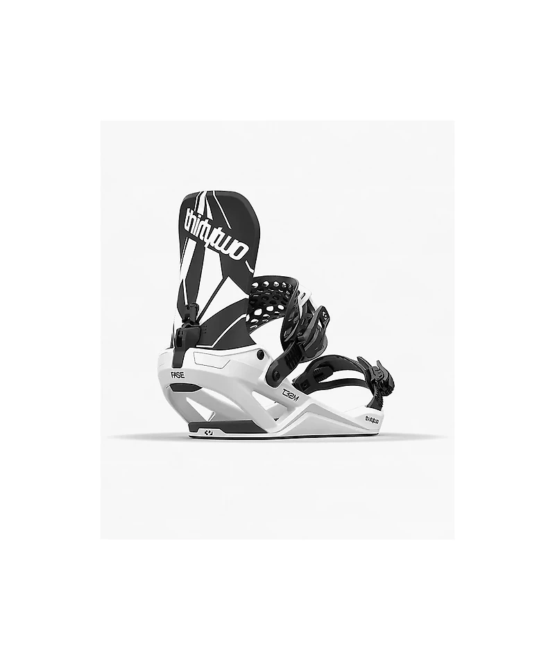 ThirtyTwo x Volcom T32M Fase® White & Black Snowboard Bindings 2026