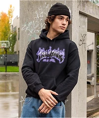 Thrasher Airbrush Black & Purple Hoodie