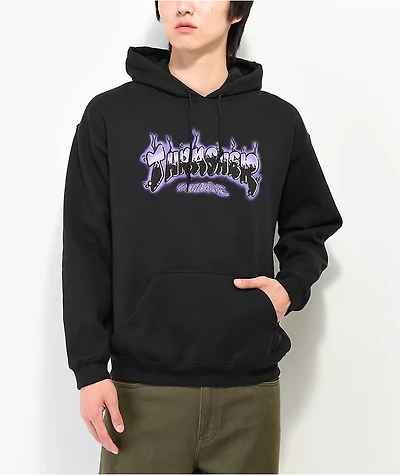 Thrasher Airbrush Black & Purple Hoodie