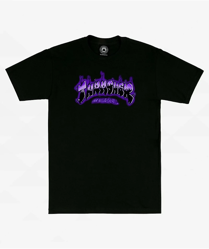 Thrasher Airbrush Black T-Shirt