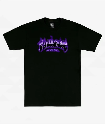 Thrasher Airbrush Black T-Shirt