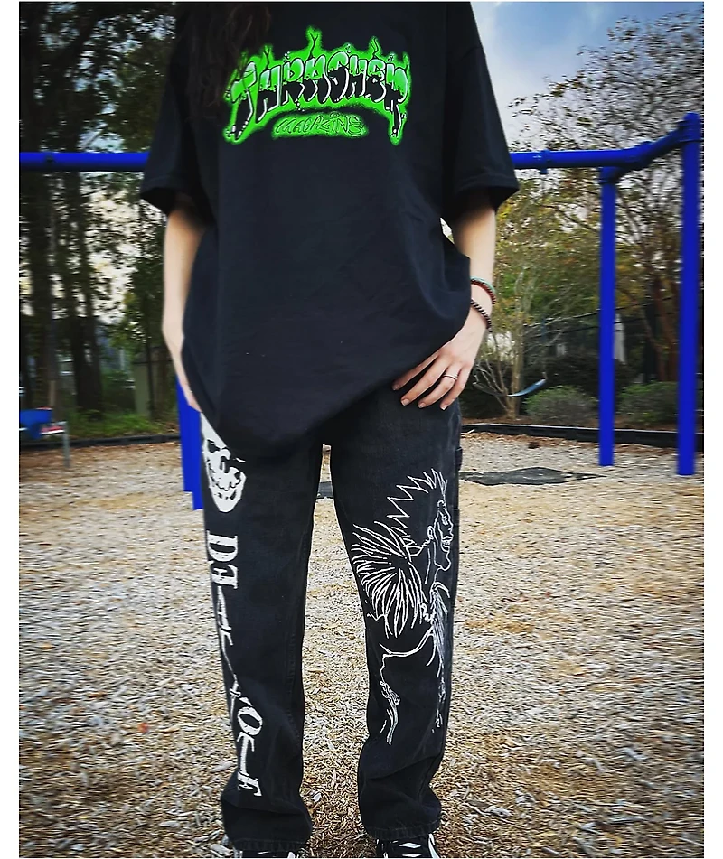 Thrasher Airbrush Black T-Shirt