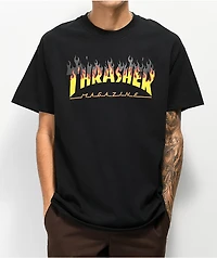 Thrasher BBQ Flame Black T-Shirt