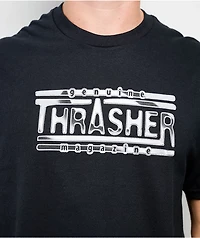 Thrasher Chrome Genuine Magazine Black T-Shirt