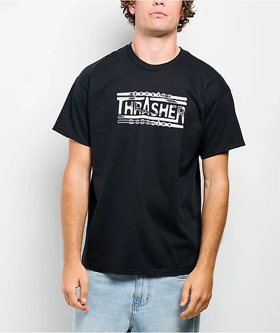 Thrasher Chrome Genuine Magazine Black T-Shirt