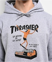 Thrasher Coffin Grey Hoodie