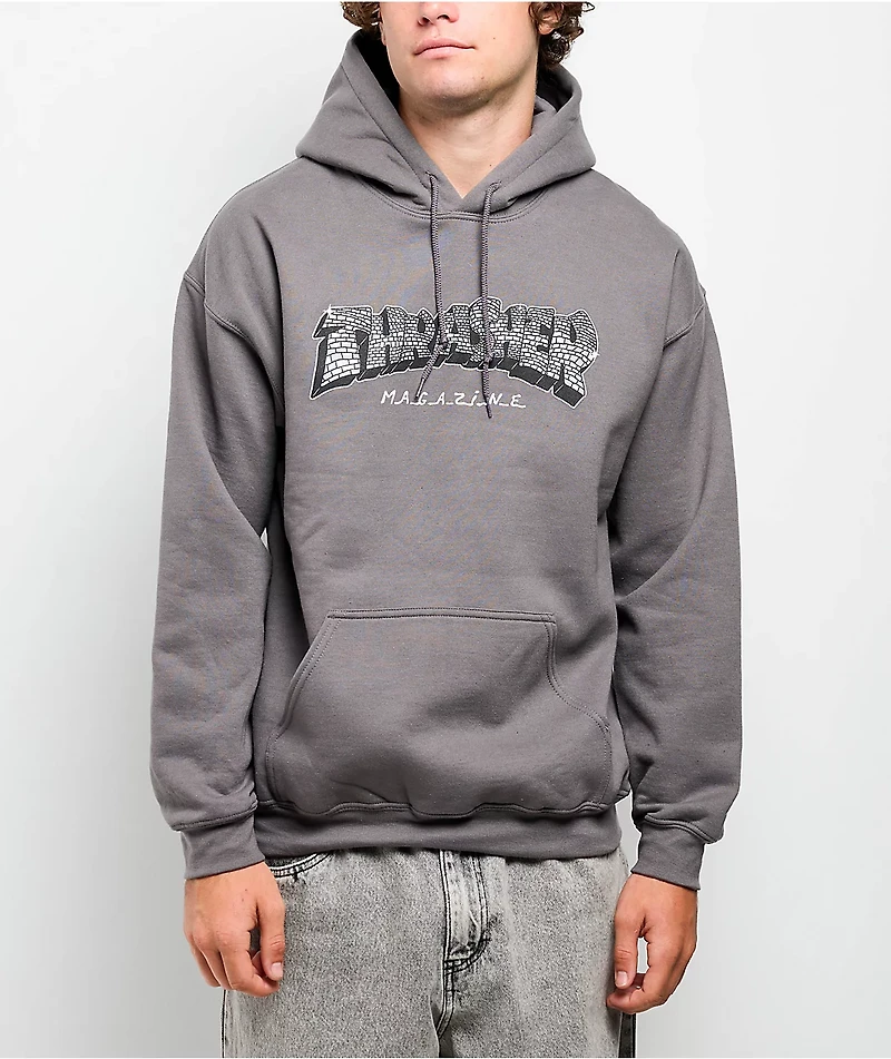 Thrasher Disco Grey Hoodie