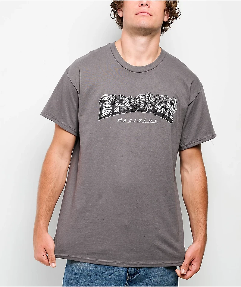 Thrasher Disco Grey T-Shirt