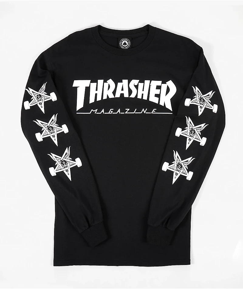 Thrasher Goat Black Long Sleeve T-Shirt