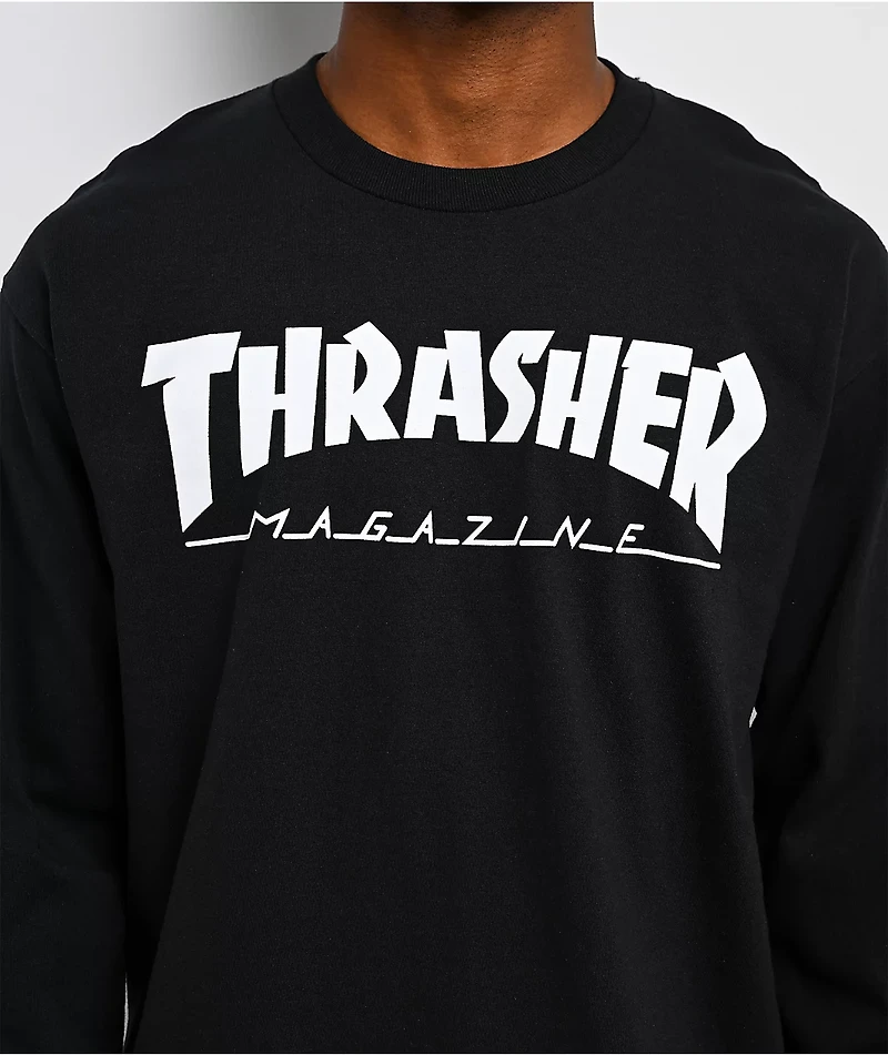 Thrasher Goat Black Long Sleeve T-Shirt