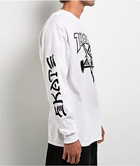 Thrasher Goat Destroy White Long Sleeve T-Shirt
