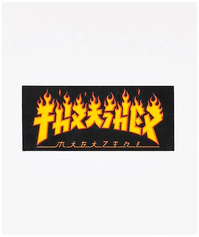 Thrasher Godzilla Flame Sticker