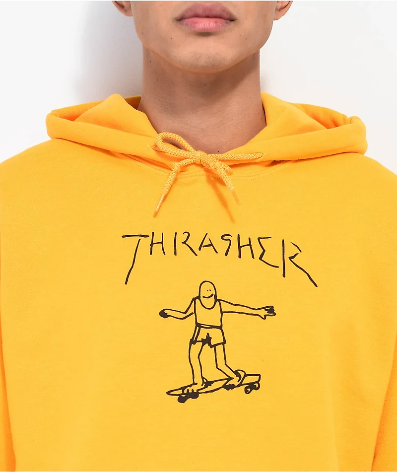 Thrasher Gonz Logo Gold Hoodie