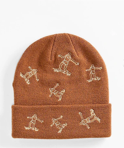 Thrasher Gonz Pattern Brown Beanie