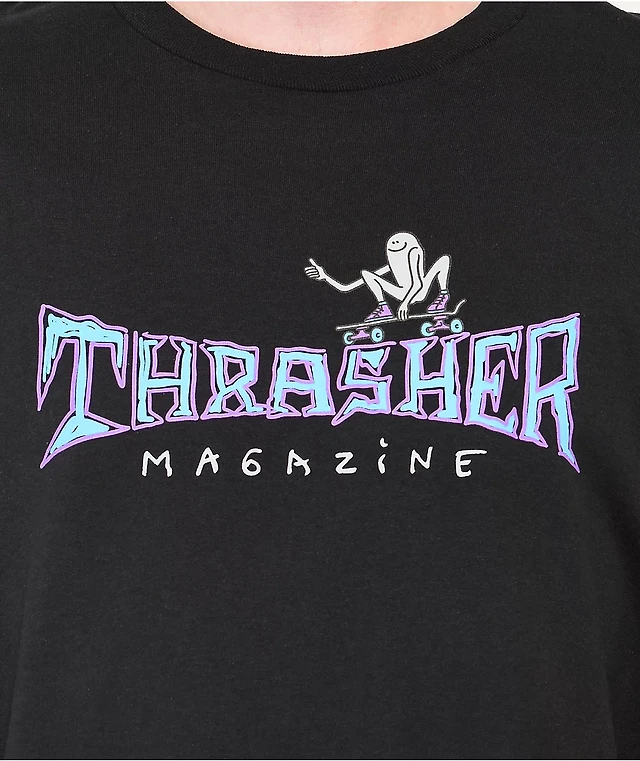 Thrasher Gonz Thumbs Up Black Long Sleeve T-Shirt Liberty Center