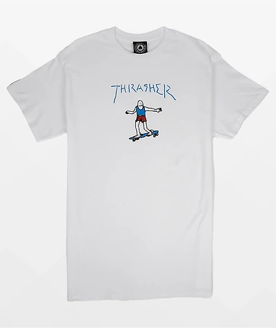 Thrasher Gonz White, Red & Blue T-Shirt