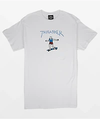 Thrasher Gonz White, Red & Blue T-Shirt