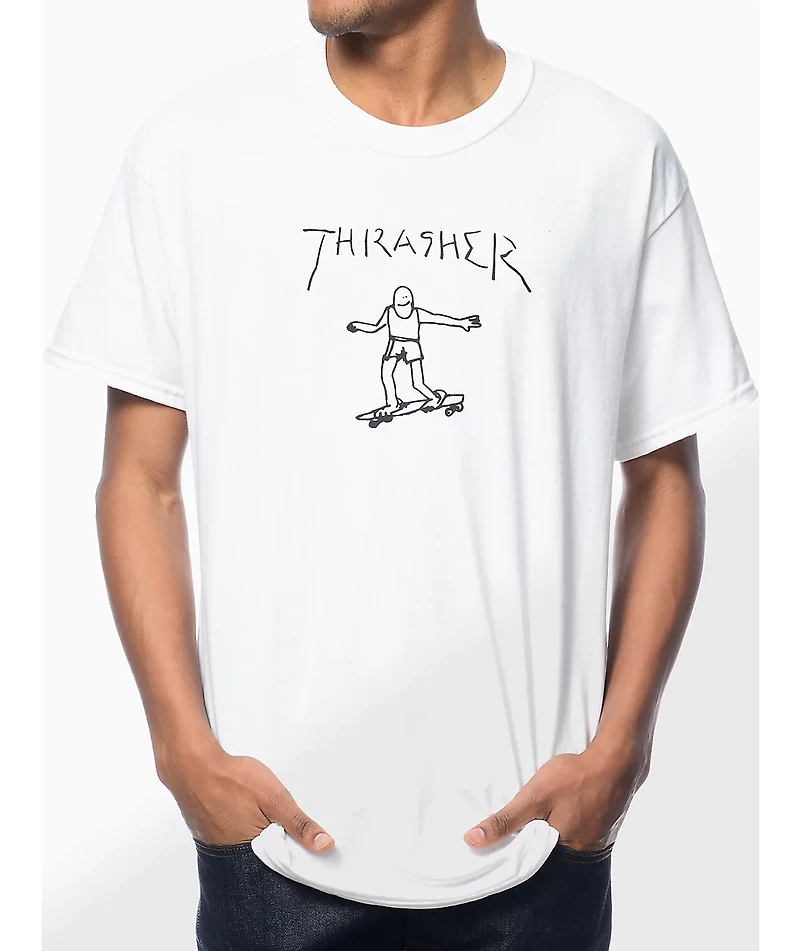 Thrasher Gonz White T-Shirt