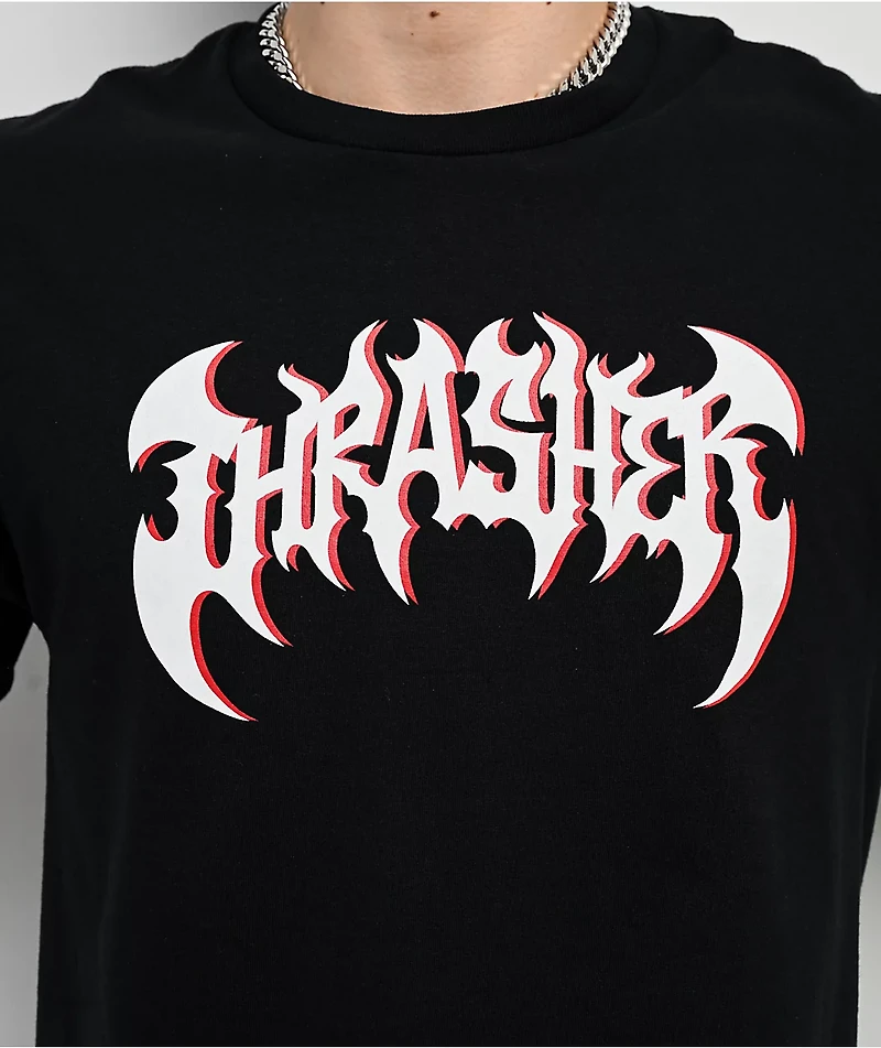 Thrasher Heavy Metal Black T-Shirt