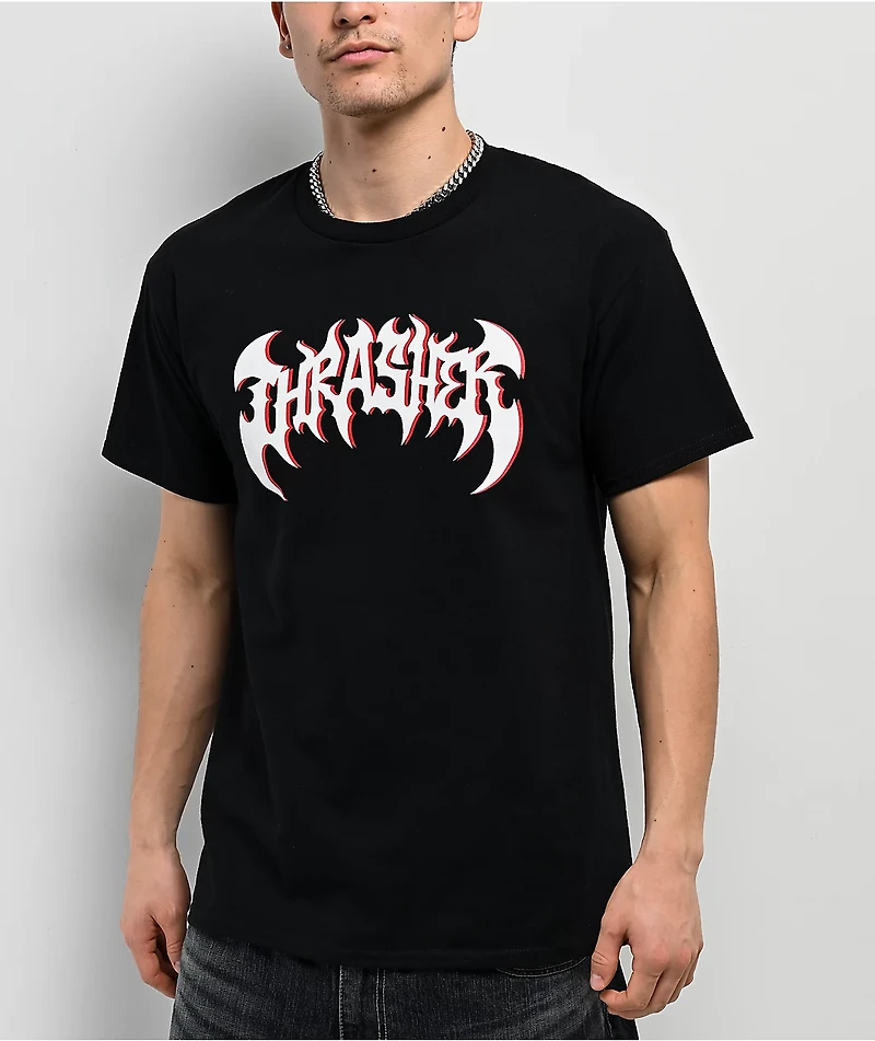 Thrasher Heavy Metal Black T-Shirt