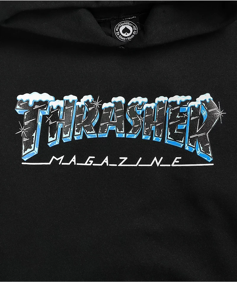 Thrasher Ice Black Hoodie