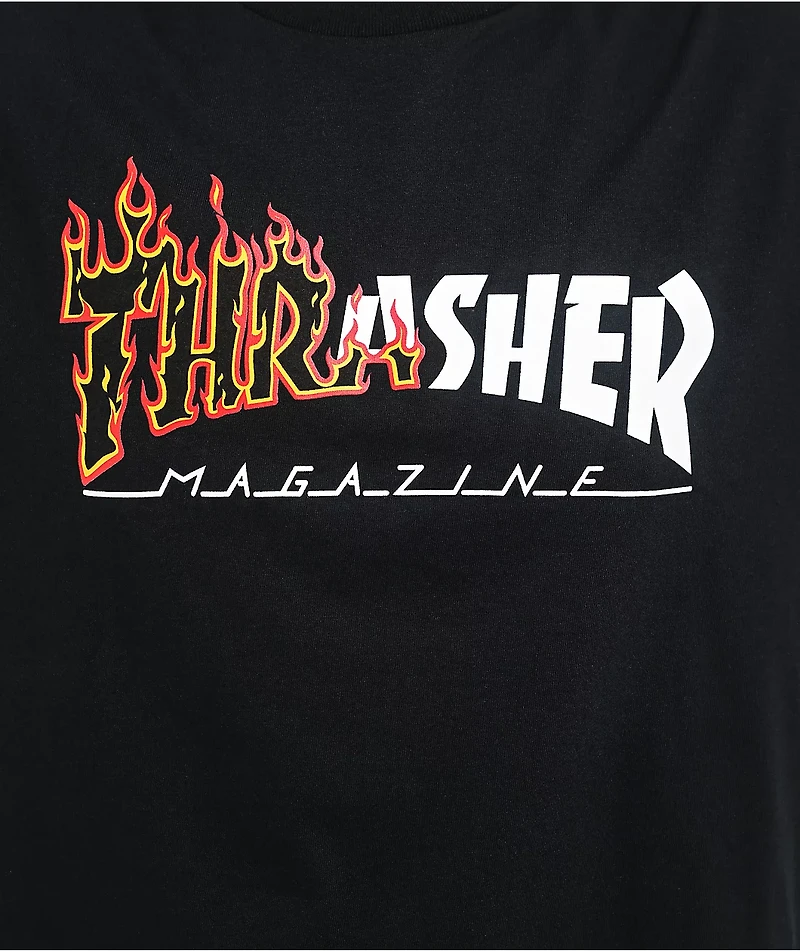 Thrasher Ignite Mag Logo Black T-Shirt