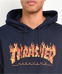 Thrasher Inferno Navy Hoodie