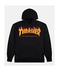 Thrasher Kids Flame Black Hoodie