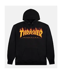Thrasher Kids Flame Logo Black Hoodie